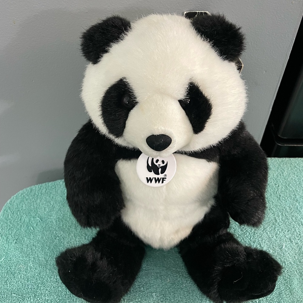 Build-A-Bear WWF Black and White Panda Stuffed Animal
